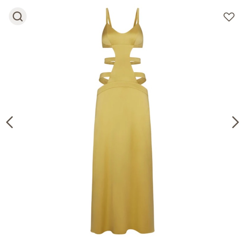 Skims M Strappy Long Dress in Topaz